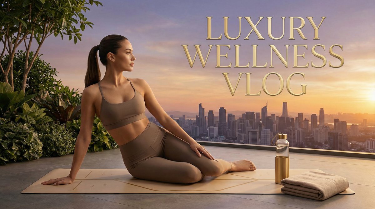 糖心Vlog 健身生活 - 糖心Vlog健身生活视频 | 顶层露台私人瑜伽晨练视频教程